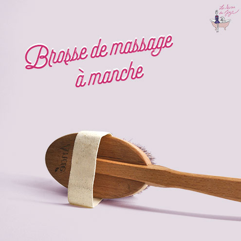 Brosse de massage à manche