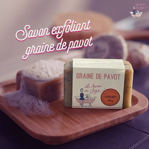 Savon exfoliant Les Savons de Joya aux graines de pavot