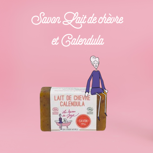 Savon lait de chèvre et calendula pour irritations