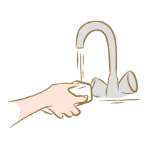 Mouillez légèrement votre déodorant avec de l'eau froide, et passez-le délicatement sur vos aisselles