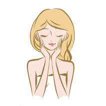 <p>Pour le visage, on peut utiliser un brumisateur d'eau thermale. On appliquera ensuite le baume du bout des doigts, avec des mouvements circulaires.</p>