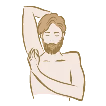 Pour étaler le produit sur votre peau, un simple mouvement de bas en haut, puis de haut en bas, vous assurera une application optimale.