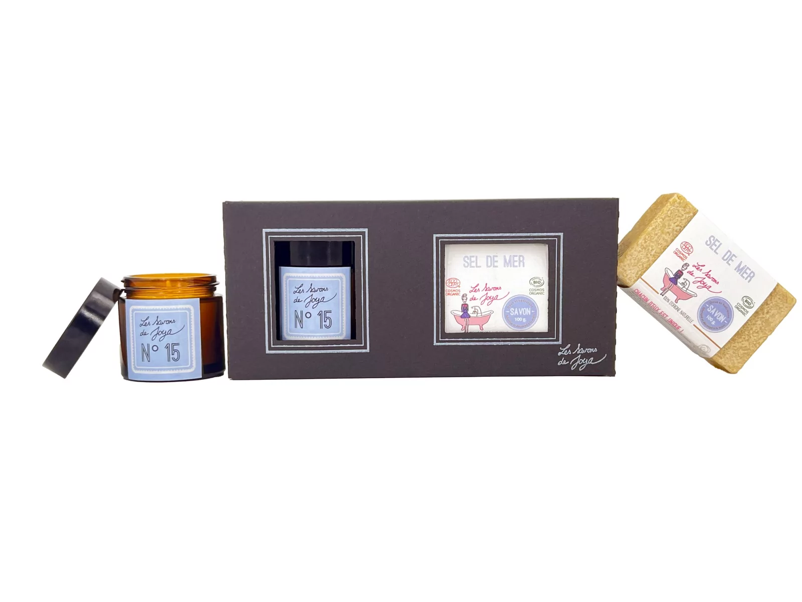 COFFRET BOUGIE - Sel de mer pamplemousse